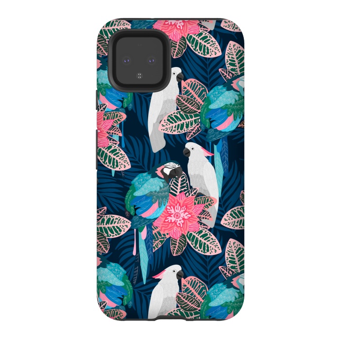 Pixel 4 StrongFit Tropical birds by Julia Badeeva