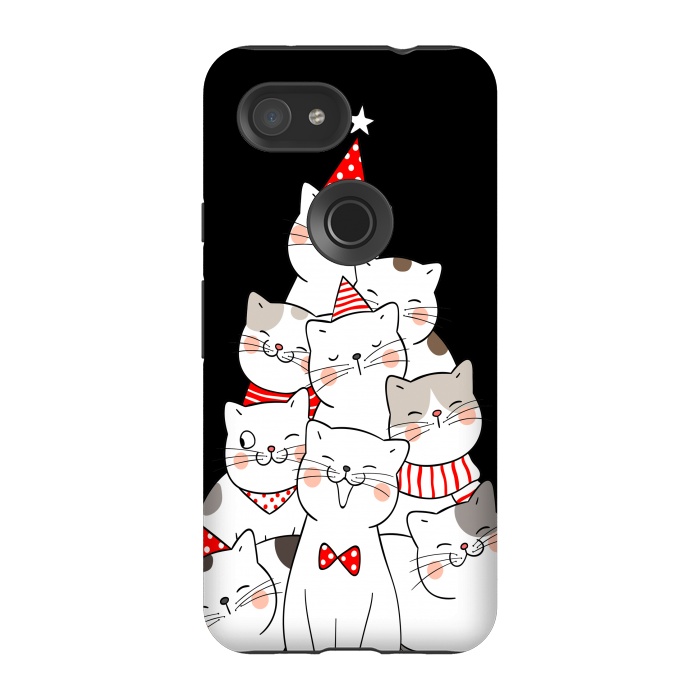 Pixel 3A StrongFit christmas cats by haroulita