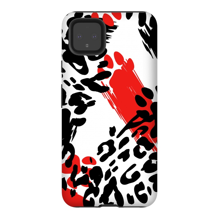 Pixel 4XL StrongFit colorful anima print by haroulita