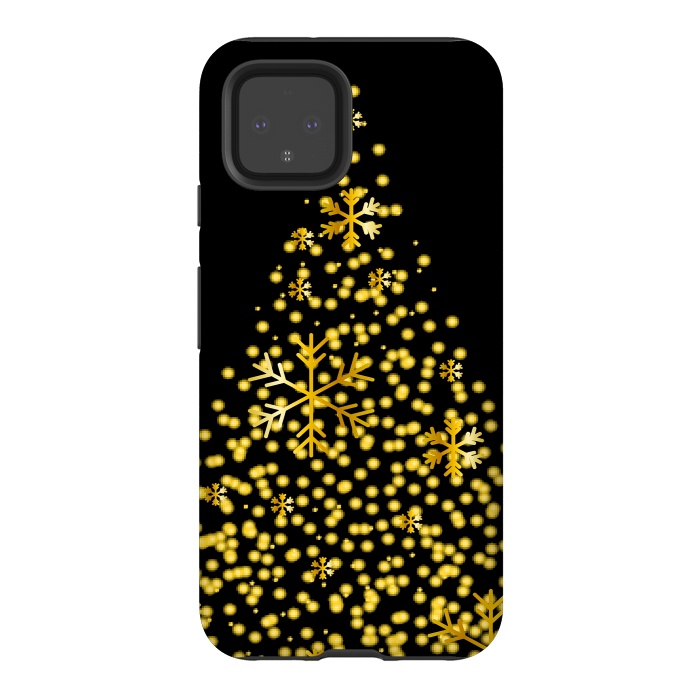 Pixel 4 StrongFit golden christmas tree by haroulita