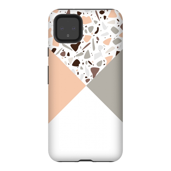 Pixel 4XL StrongFit Terrazzo 037 by Jelena Obradovic