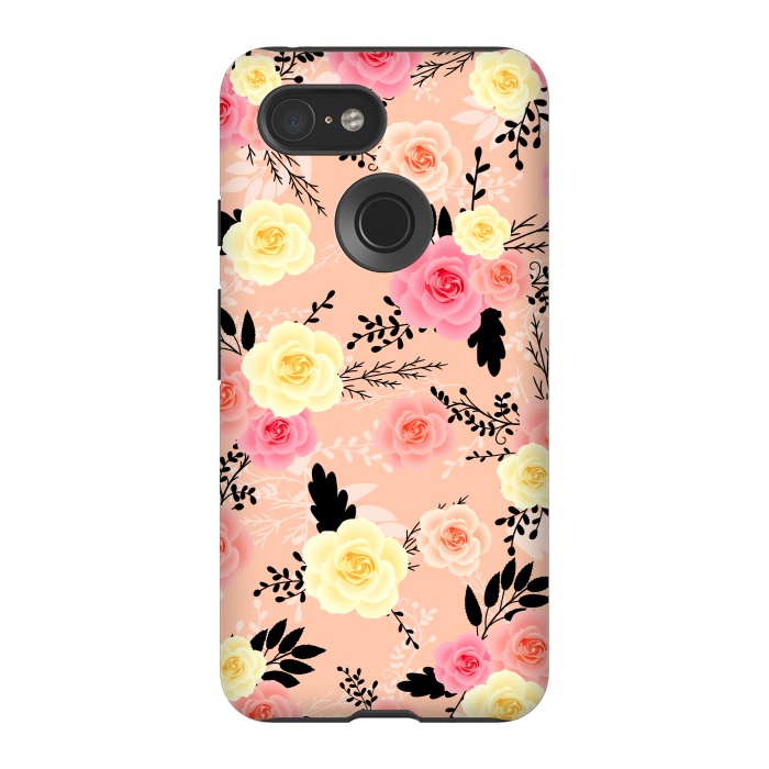 Pixel 3 StrongFit Roses pattern by Jms