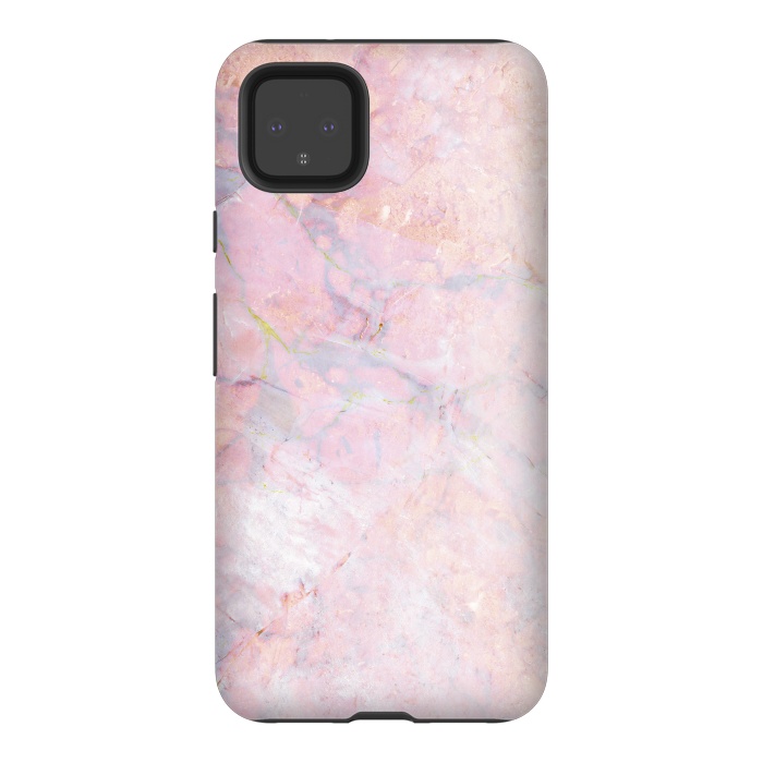 Pixel 4XL StrongFit Soft pink marble by Oana 