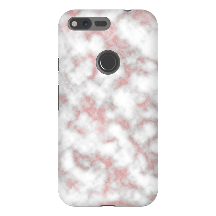 Pixel XL StrongFit Rose Gold Marble Texture by Julie Erin Designs
