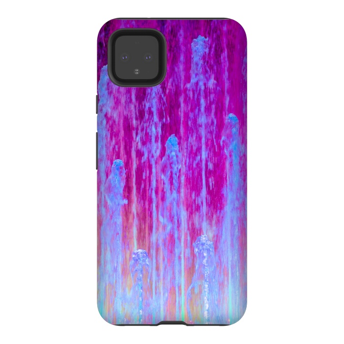 Pixel 4XL StrongFit Pink blue abstract  by Winston