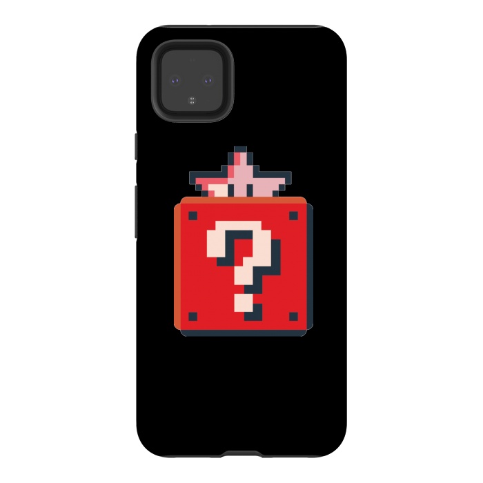 Pixel 4XL StrongFit Pixelated Mario Star by Winston