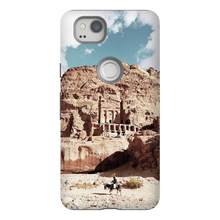 Pixel 2 StrongFit Petra temple Jordan sandstone landscape by Oana 