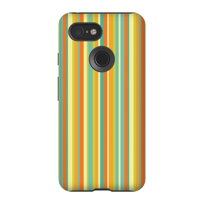 Pixel 3 StrongFit MULTI COLOURED LINES 2 by MALLIKA
