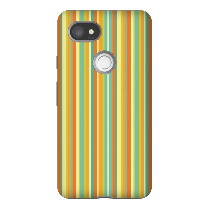 Pixel 2XL StrongFit MULTI COLOURED LINES 2 by MALLIKA
