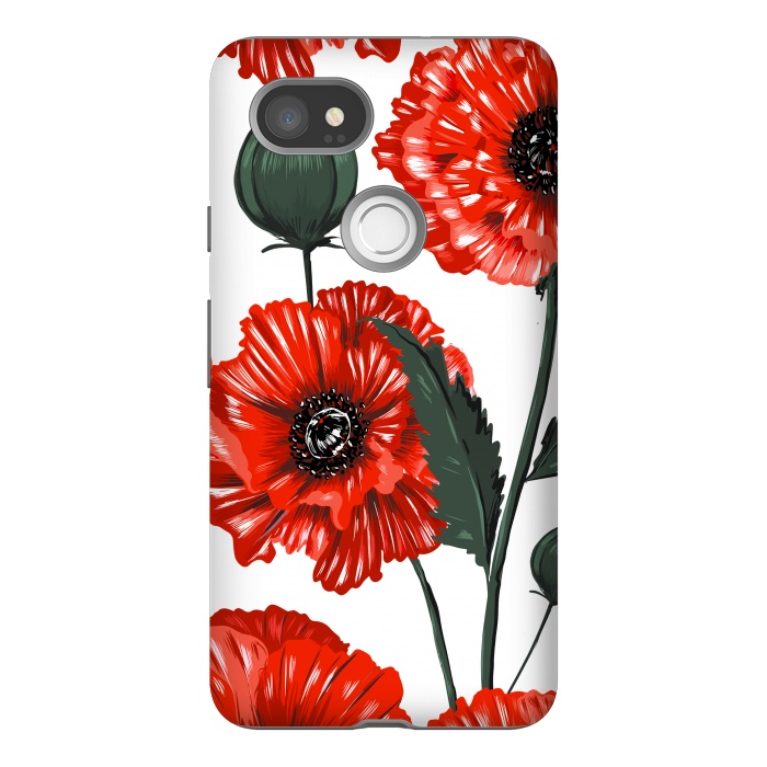 Pixel 2XL StrongFit red poppy by haroulita