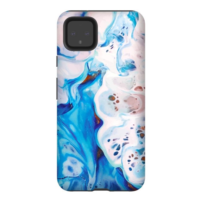 Pixel 4XL StrongFit sea waves painting by haroulita