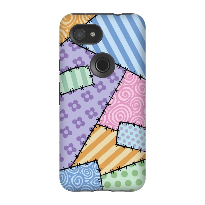 Pixel 3A StrongFit Patchwork by Laura Nagel