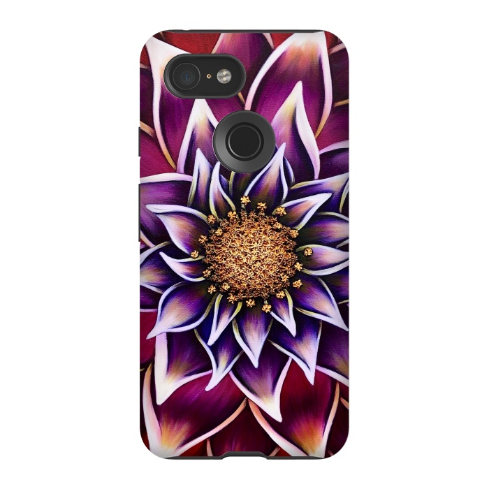 Pixel 3 StrongFit Gilded Dahlia by Denise Cassidy Wood