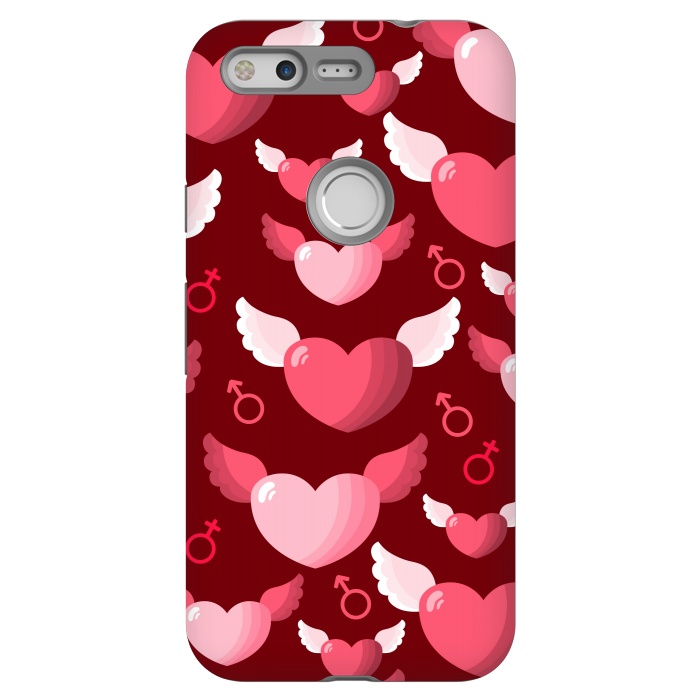 Pixel StrongFit HEARTS FEATHERS PATTERN by MALLIKA