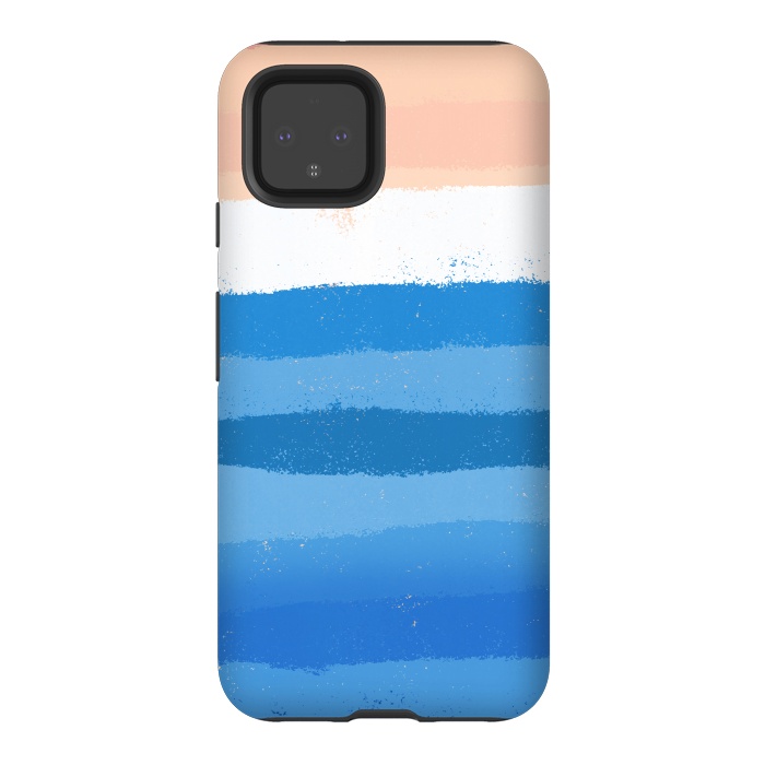 Pixel 4 StrongFit The calm painted waves by Steve Wade (Swade)