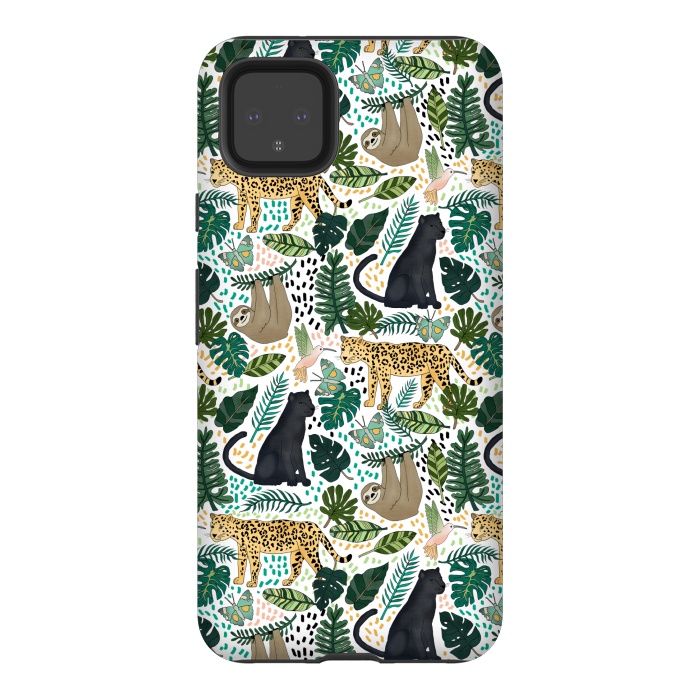 Pixel 4XL StrongFit Emerald Forest Animals by Tangerine-Tane