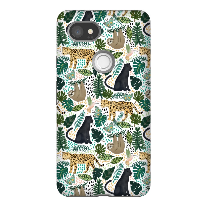 Pixel 2XL StrongFit Emerald Forest Animals by Tangerine-Tane
