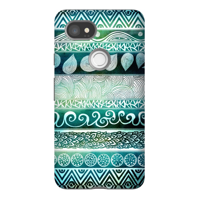Pixel 2XL StrongFit Dreamy Tribal II by Pom Graphic Design