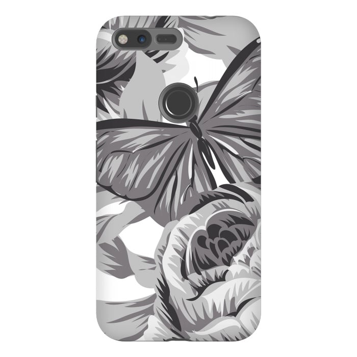 Pixel XL StrongFit minimal floral butterfly by haroulita
