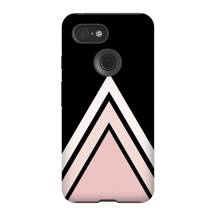 Pixel 3 StrongFit Pink triangles by Jms