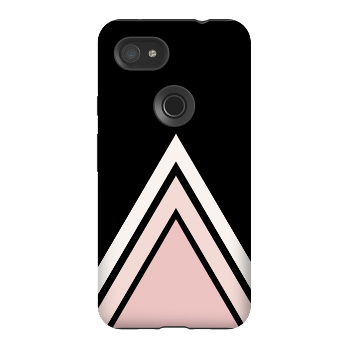 Pixel 3AXL StrongFit Pink triangles by Jms