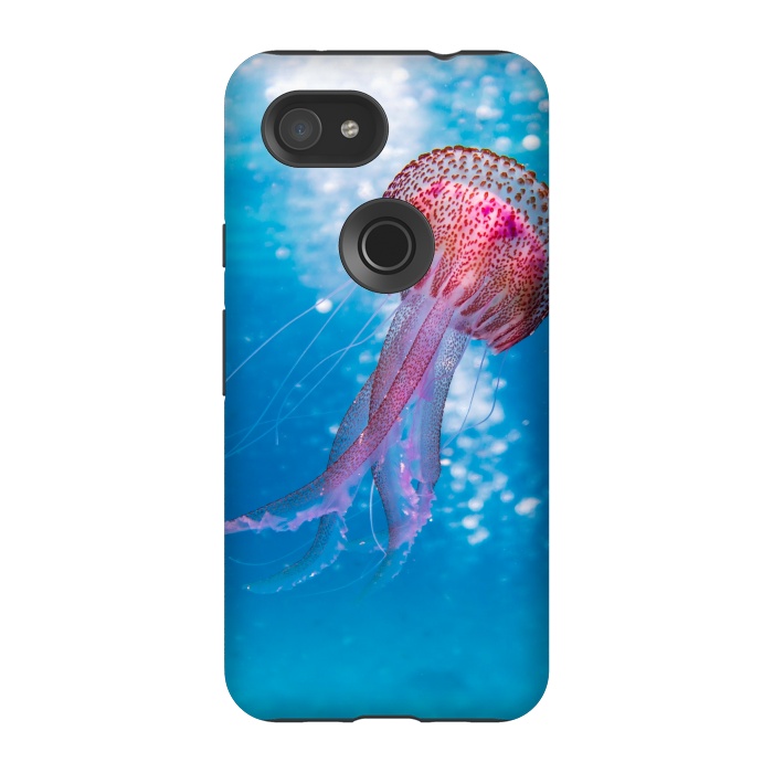 Pixel 3A StrongFit Shallow Focus Photo of Pink and Brown Jellyfish by Winston