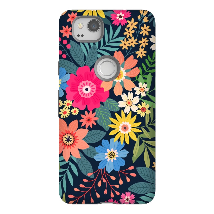 Pixel 2 StrongFit Cute and Beautiful Floral Design Pattern 333 by ArtsCase