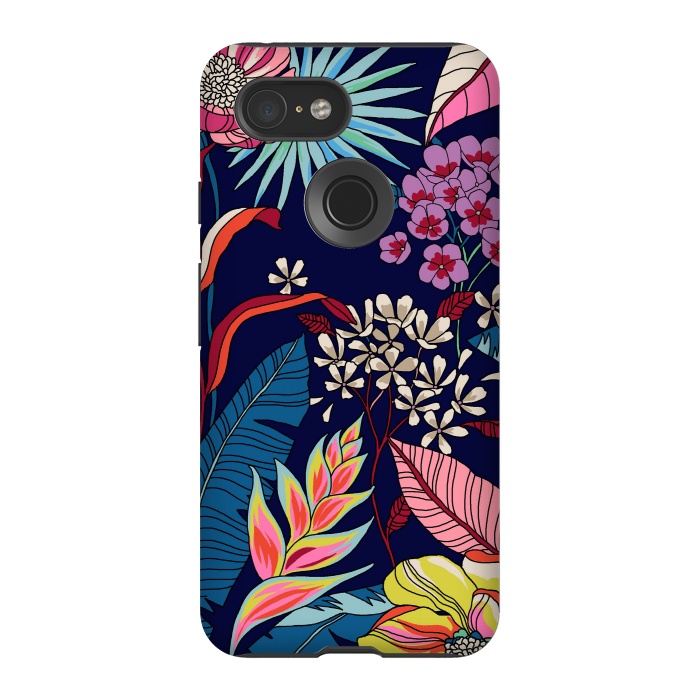 Pixel 3 StrongFit Floral Design 123 by ArtsCase