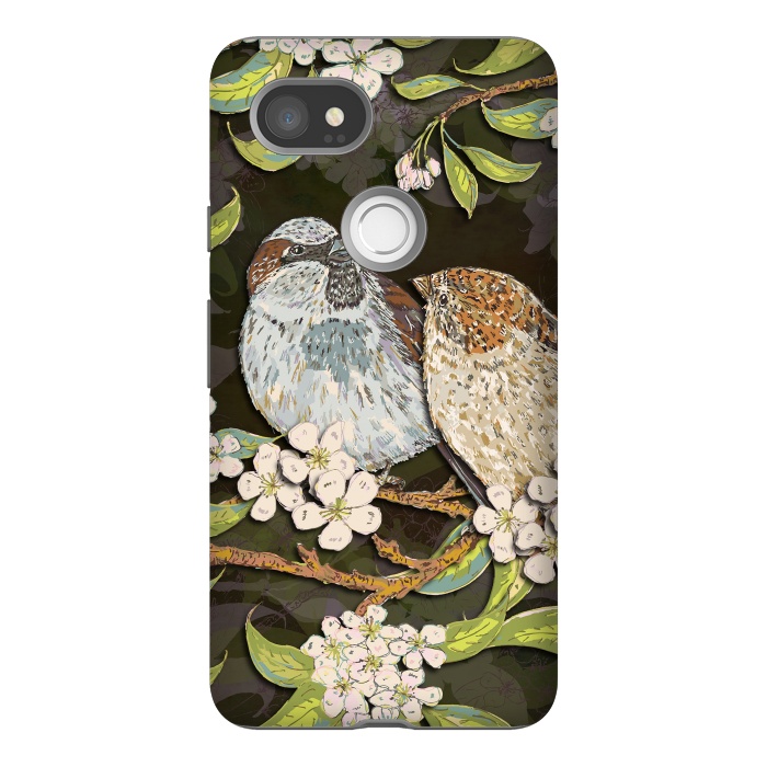 Pixel 2XL StrongFit Sweet Sparrows by Lotti Brown