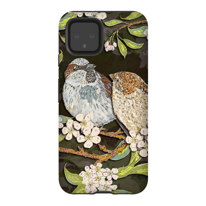 Pixel 4 StrongFit Sweet Sparrows by Lotti Brown