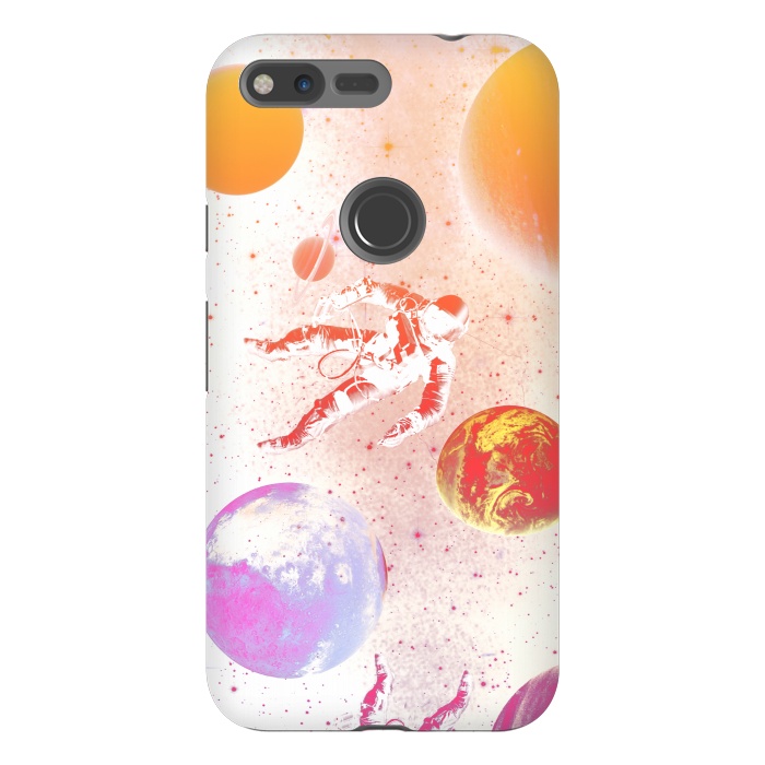 Pixel XL StrongFit Astronaut in Space - Colorful gradient by Oana 