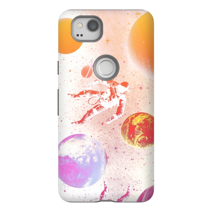 Pixel 2 StrongFit Astronaut in Space - Colorful gradient by Oana 