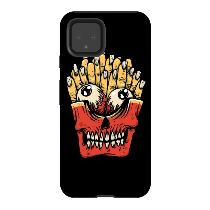 Pixel 4 StrongFit Zombie French Fries by Afif Quilimo