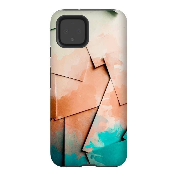 Pixel 4 StrongFit Scattered Painted Paper by Creativeaxle