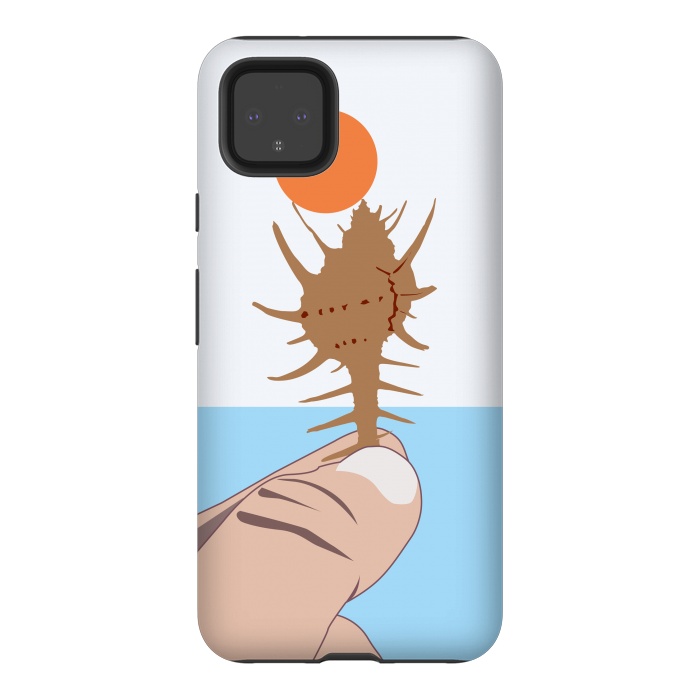 Pixel 4XL StrongFit Sun On The Conch by Creativeaxle