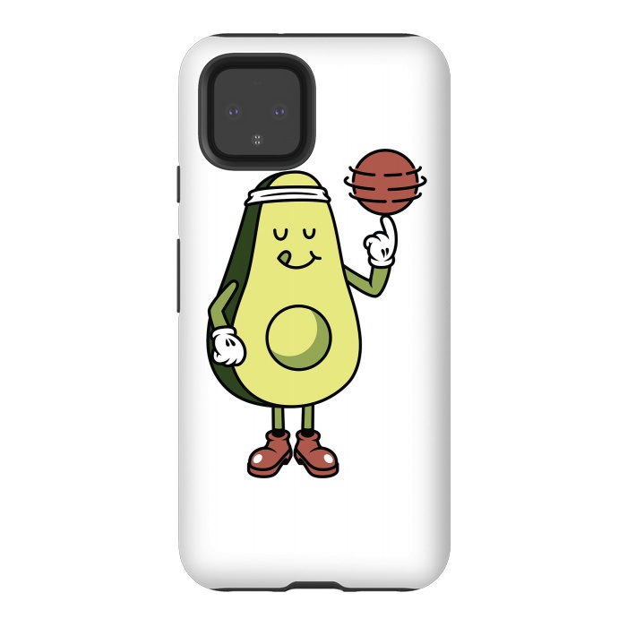Pixel 4 StrongFit Avocado Playing Ball by Afif Quilimo