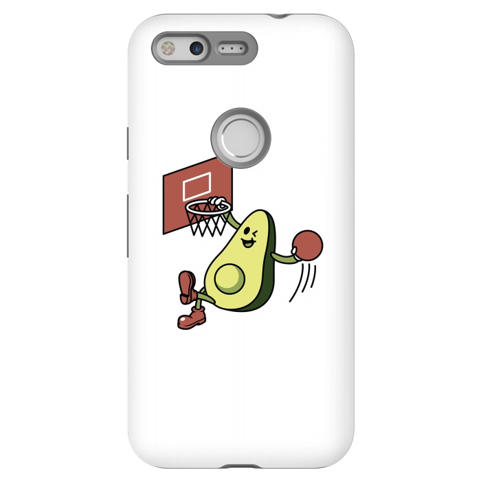 Pixel StrongFit Avocado Playing Basketball by Afif Quilimo