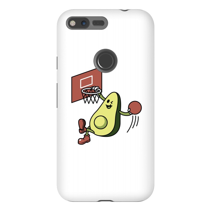 Pixel XL StrongFit Avocado Playing Basketball by Afif Quilimo