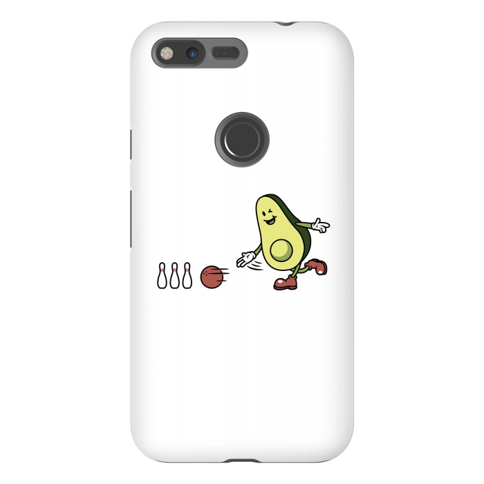 Pixel XL StrongFit Avocado Playing Bowling by Afif Quilimo
