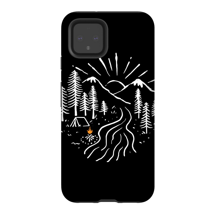 Pixel 4 StrongFit Camping and  River by Afif Quilimo