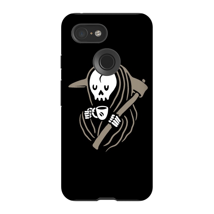 Pixel 3 StrongFit Grim Reaper Love Coffee by Afif Quilimo