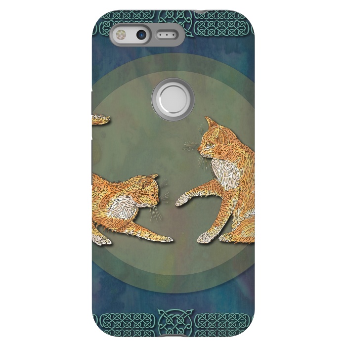 Pixel StrongFit Ginger Cats by Lotti Brown