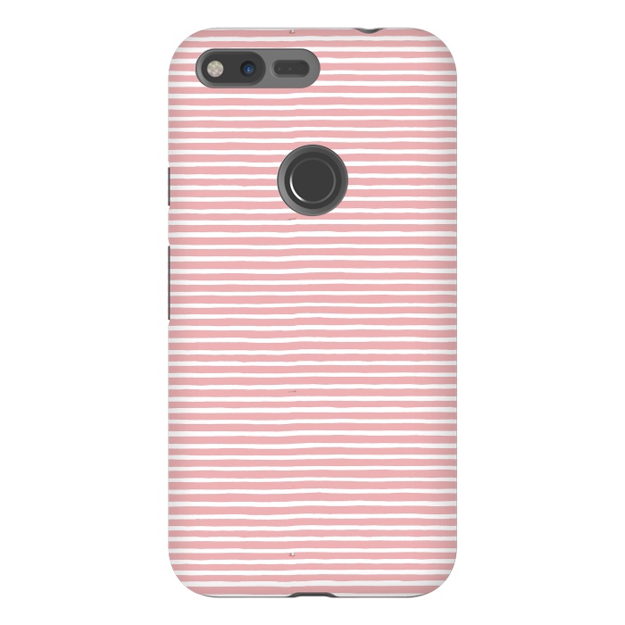 Pixel XL StrongFit Pink Gum Lines and Stripes by Ninola Design
