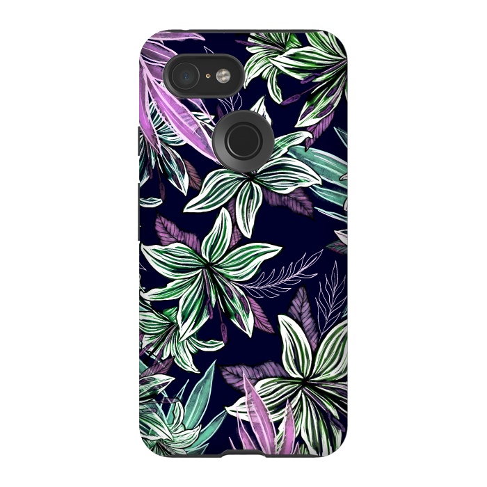 Pixel 3 StrongFit Floral Lilly  by Rose Halsey