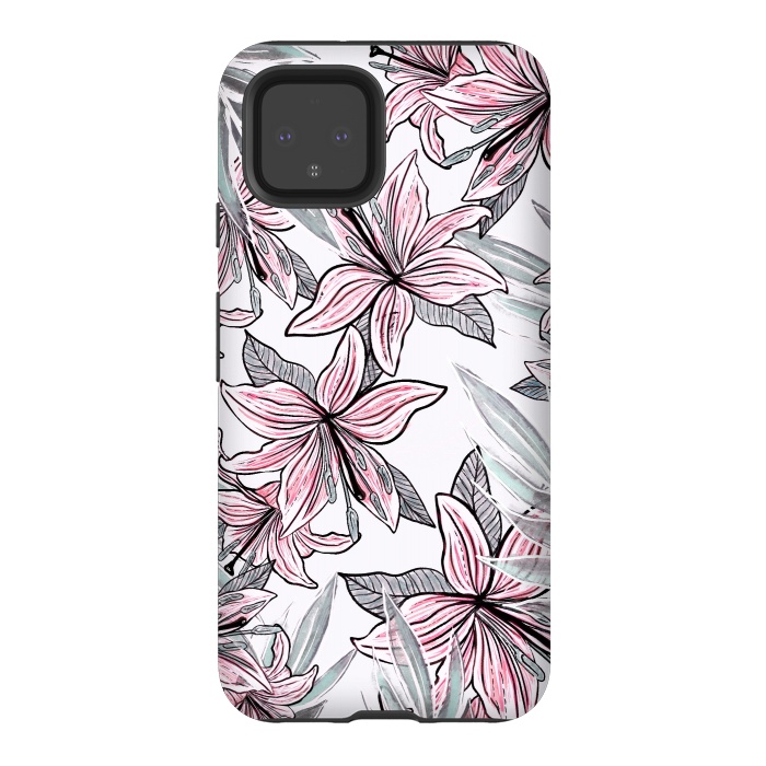 Pixel 4 StrongFit Beautiful Lilly by Rose Halsey