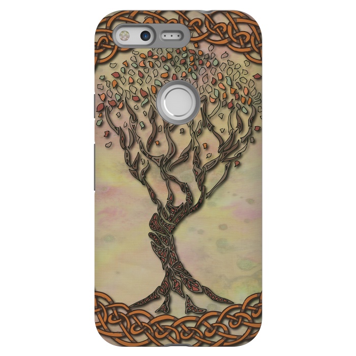Pixel StrongFit Celtic Tree of Life II by Lotti Brown