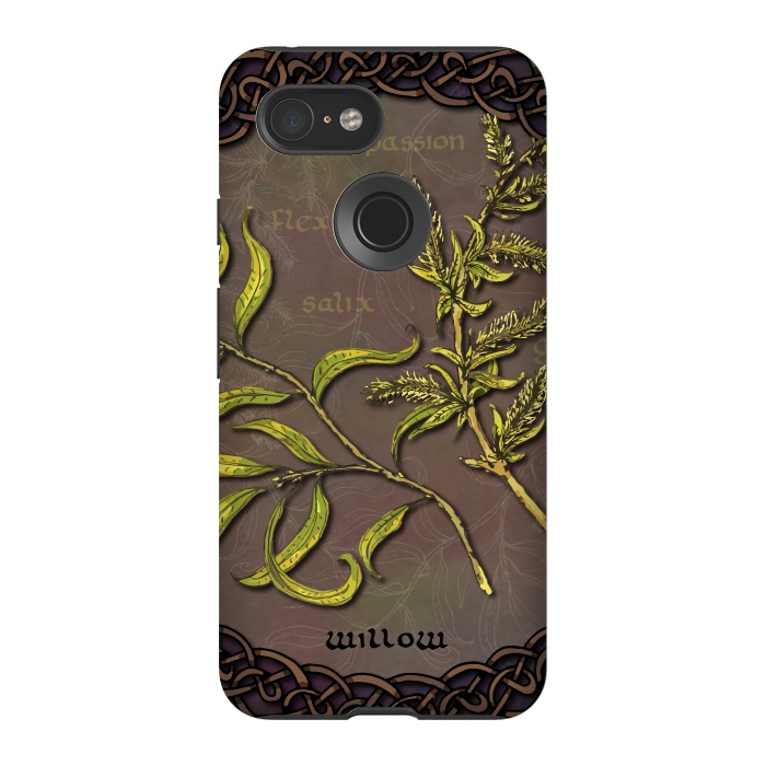 Pixel 3 StrongFit Celtic Willow by Lotti Brown