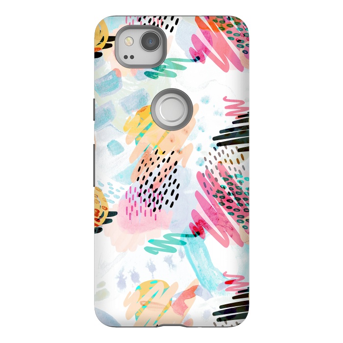Pixel 2 StrongFit Fun colorful summer doodles by Oana 