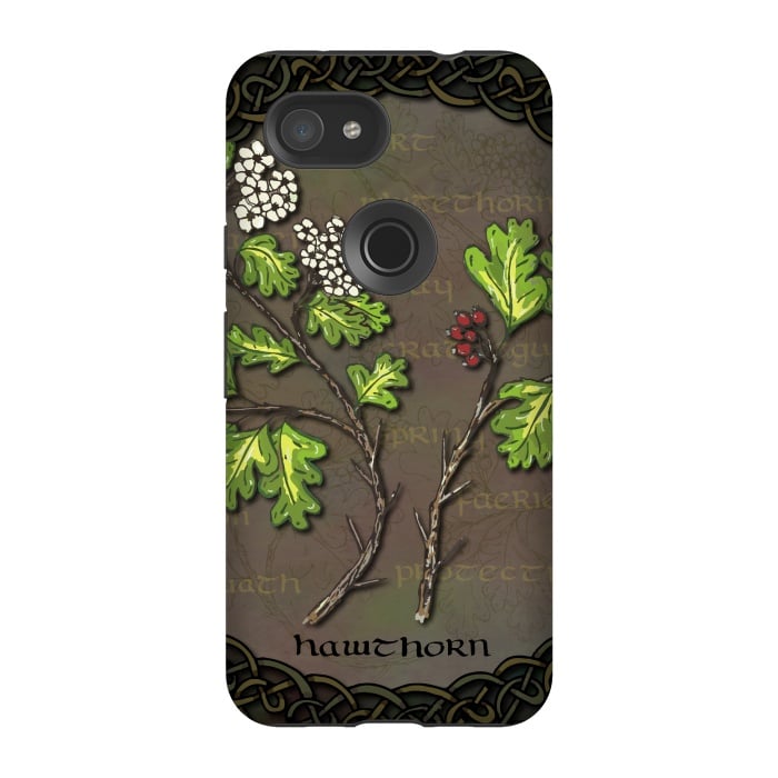 Pixel 3A StrongFit Celtic Hawthorn by Lotti Brown