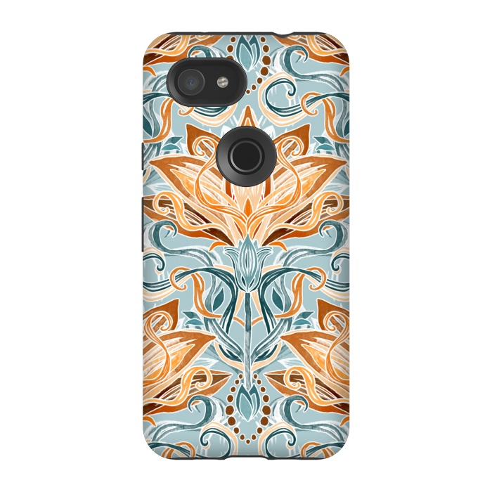 Pixel 3A StrongFit Autumn Afternoon Art Nouveau  by Micklyn Le Feuvre